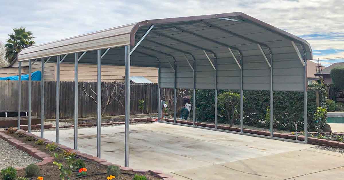Classical standard roof carport example