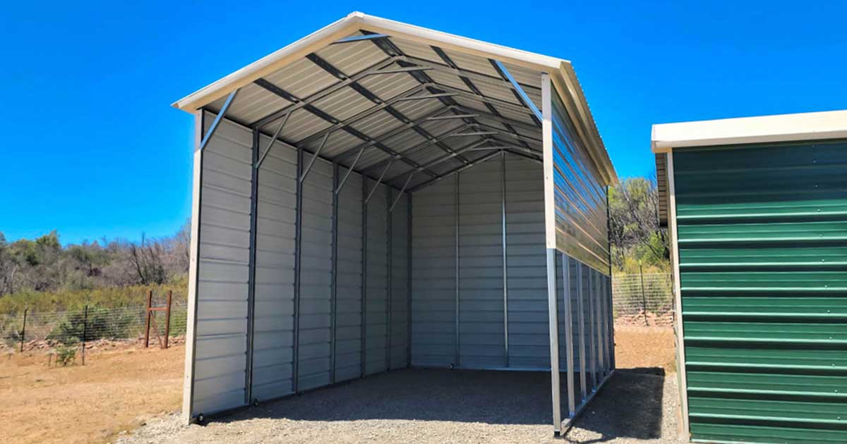 RV carport installation
