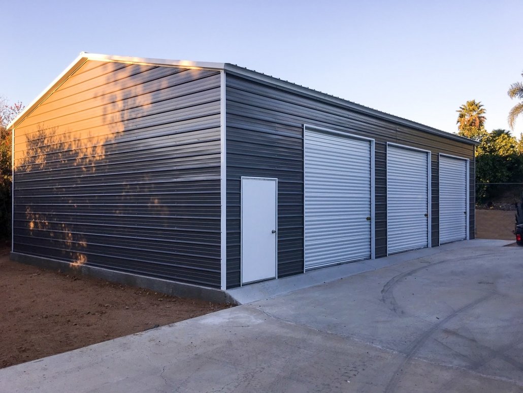 Twenty-six by forty-six by twelve gauge metal garage
