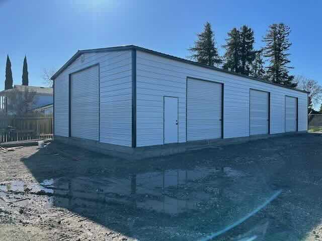 Custom metal garage