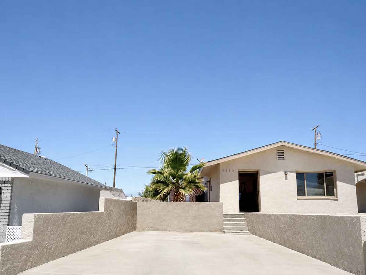 Open property area before an RV carport is installed